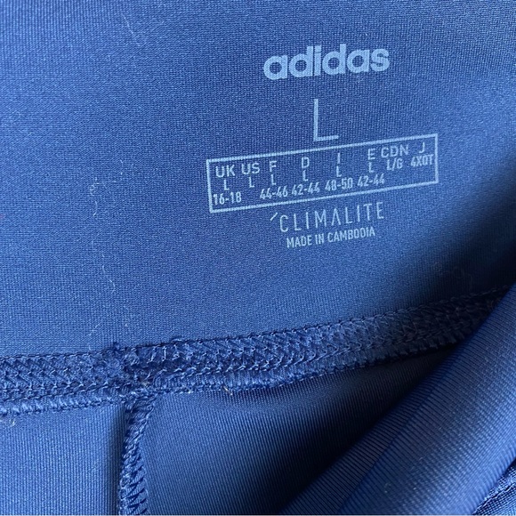 Adidas Blue Climate High Rise Leggings - Picture 5 of 7